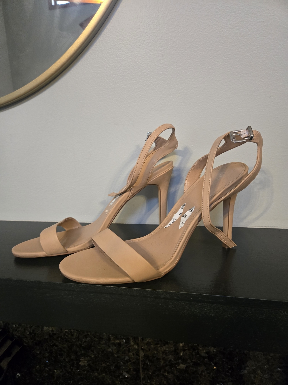 Abound Nude/Tan Strappy Stiletto Sandals